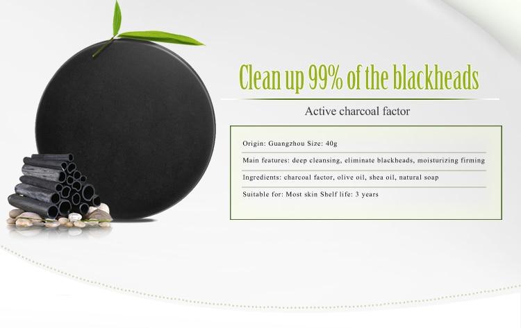 Black Bamboo Charcoal Soap Facial Clean Deep Clean Handmade Soap Whitening Skin Care Bath Blackhead Removal Drop Shipping TSLM1