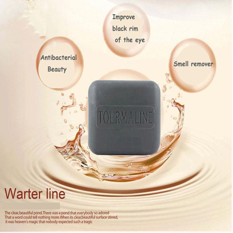 Hot Natural Bamboo Charcoal Soap Black Handmade Soap Remove Blackheads antiaging Wash Face,Bath,Makeup Remover 120g