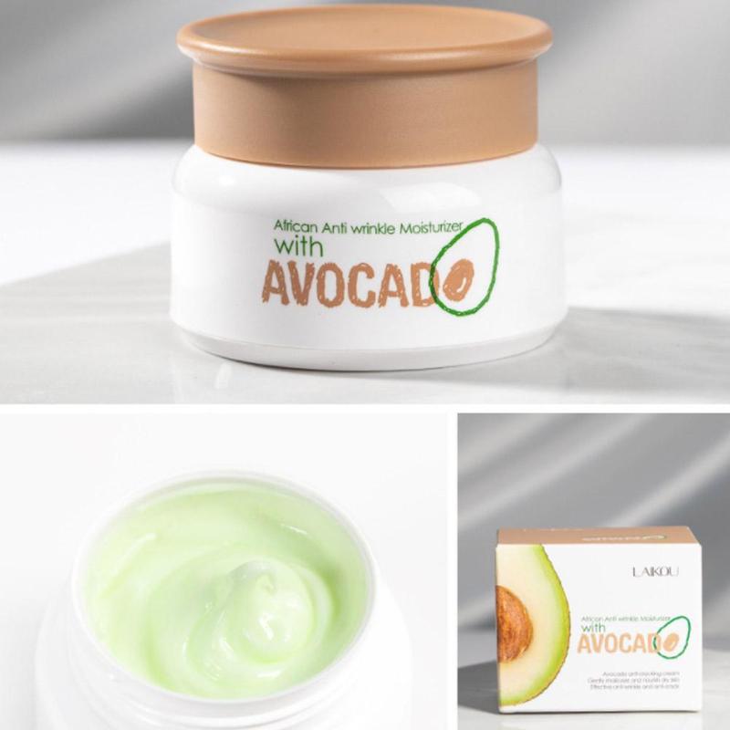 African Anti Wrinkle Moisturizer Avocado Face Cream Facial Moisturizer Oil Cream Skin Care Soothing Hydrating Cream 35g