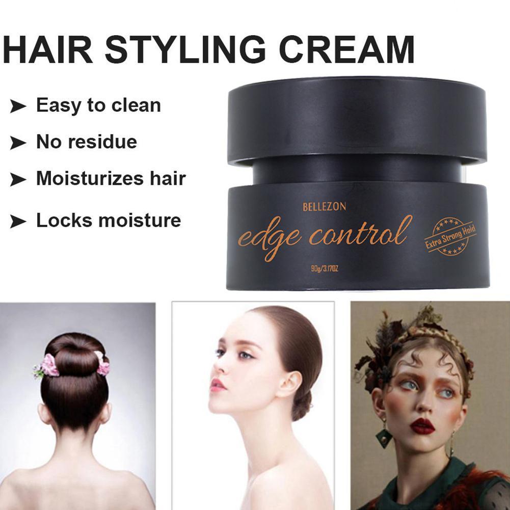 Refreshing Hair Oil Solid Wax Cream Edge Control Long-lasting Hair Styling Cream Broken Hair Finishing Anti-Frizz Hair Fixative