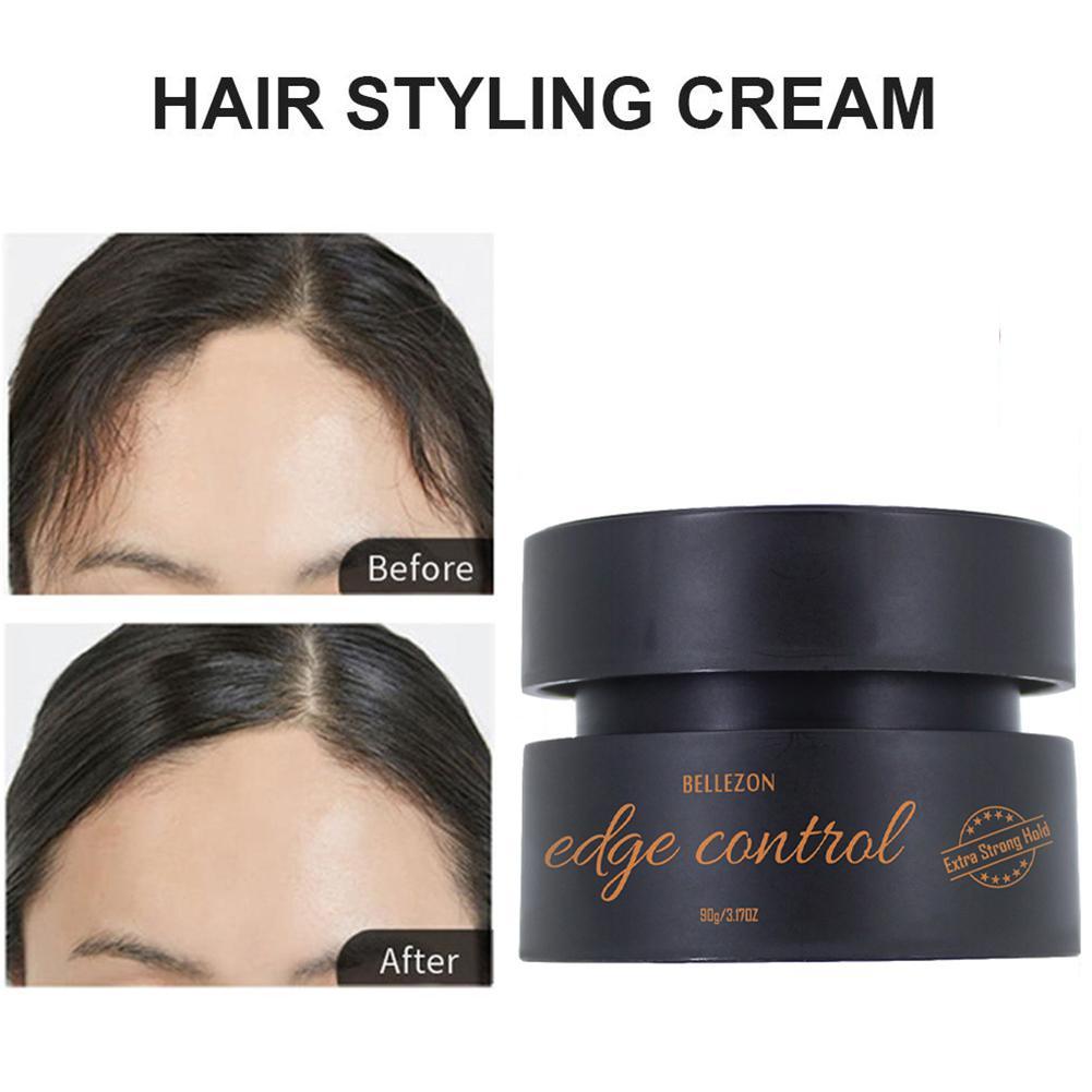 Refreshing Hair Oil Solid Wax Cream Edge Control Long-lasting Hair Styling Cream Broken Hair Finishing Anti-Frizz Hair Fixative