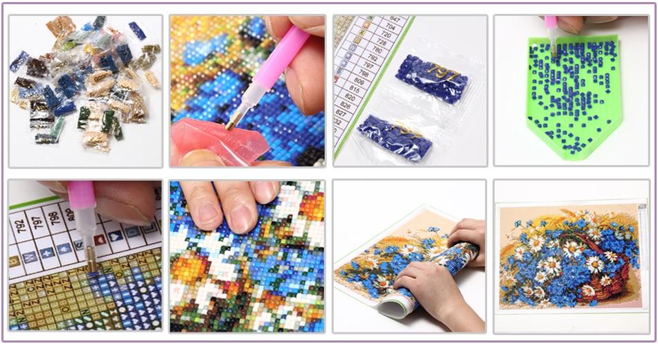 Full Square Round Drill 5D Diy Diamond Painting Africa woman diamond Embroidery Cross Stitch Mosaic Wedding DecorationZP-1471