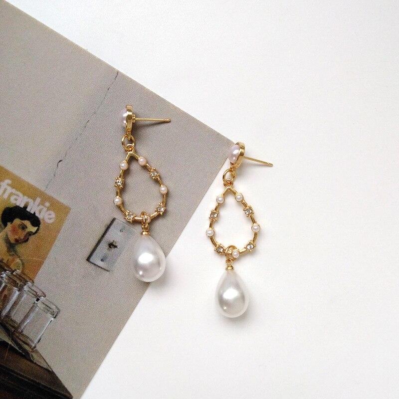 Sweet Lovely Dangle Drop Earring pearl fashion earrings for Girl gift Elegant lady Jewelry 2020 Brincos Female Fashion Jewelry