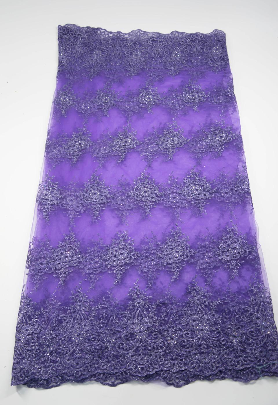 African Lace Fabric 2019 High Quality Lace Lilac Nigerian Tissu Africain Guipure Embroidery French Tulle Lace Fabric A19B6