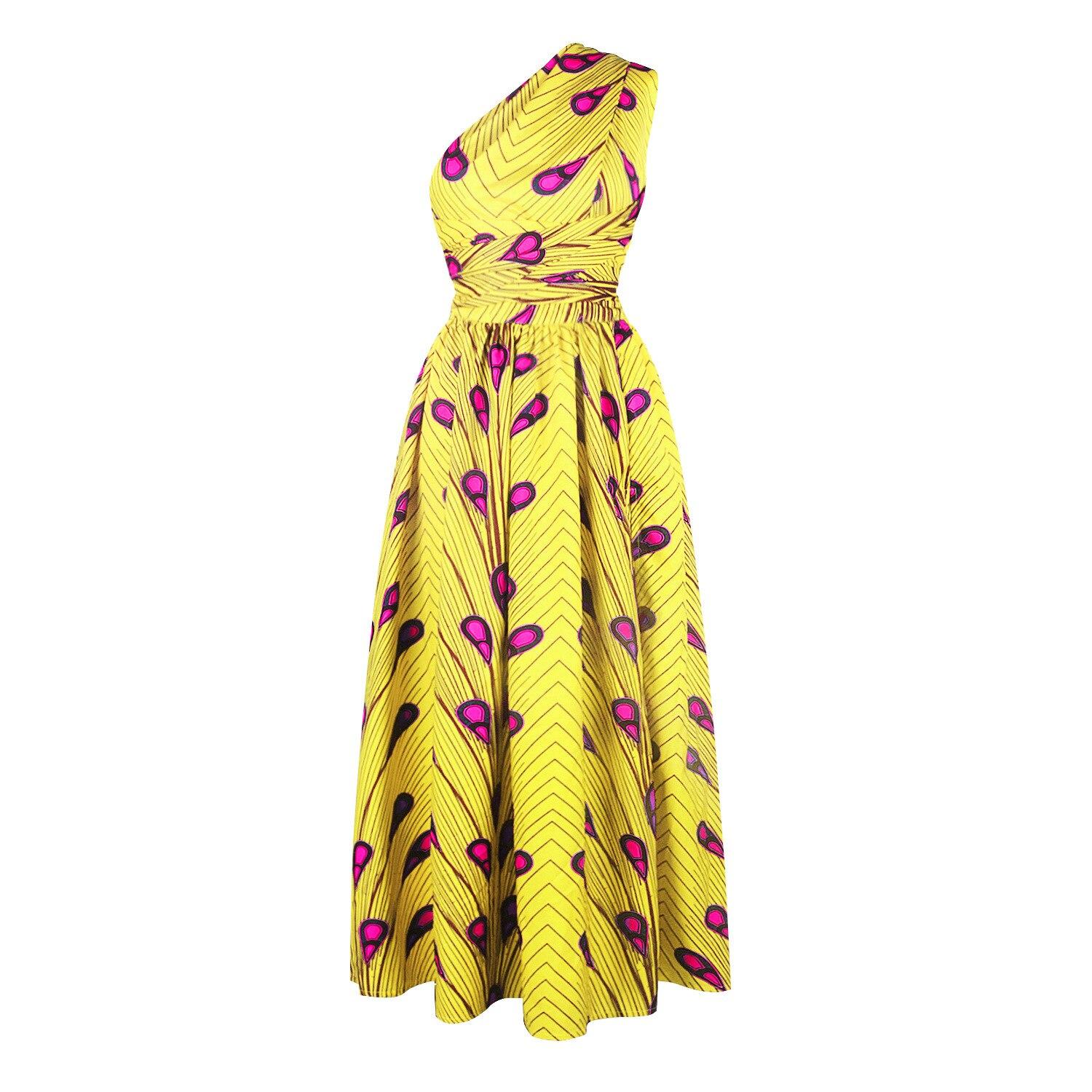 Summer African Dresses for Women 2020 News Fashion Robe Long Dress Floral Print Bazin Vestidos Dashiki Party African Clothes
