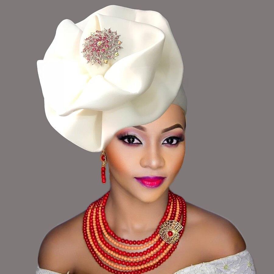 fashion african headtie Nigerian auto gele head cover african turban women headwraps