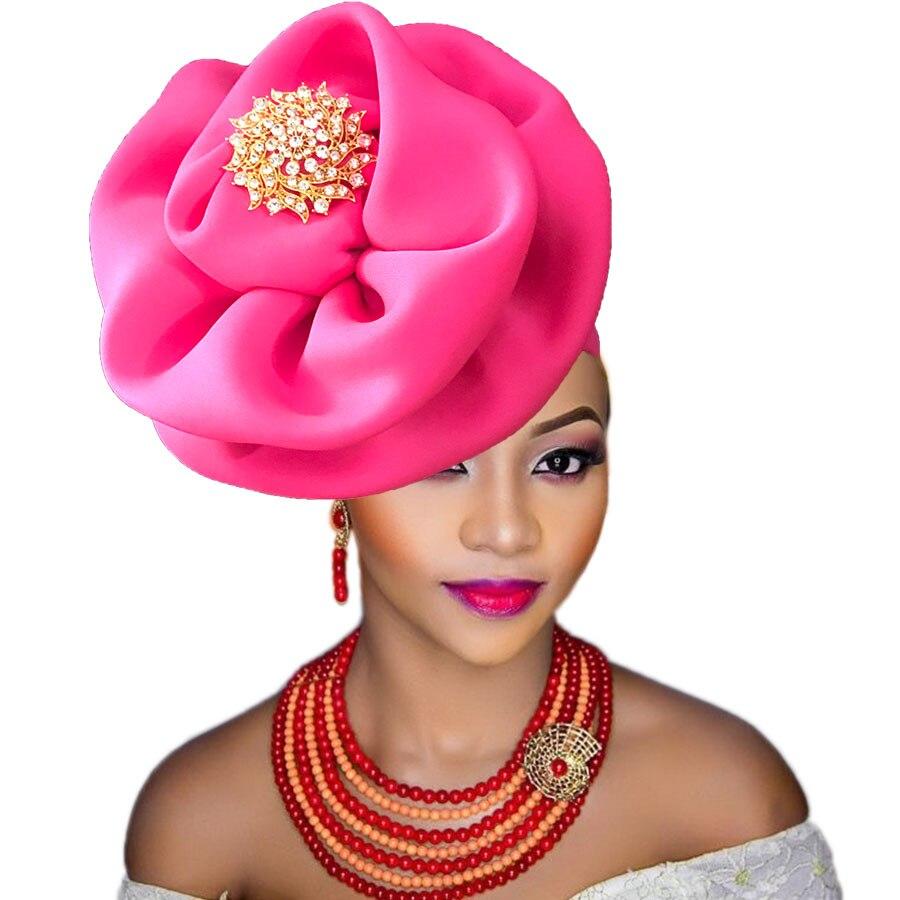 fashion african headtie Nigerian auto gele head cover african turban women headwraps