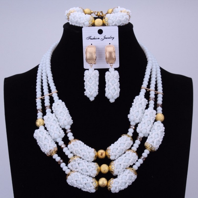 Dudo Orange Amazing African Beads Jewelry Sets Crystal Necklace Set Wedding Nigerian Bridal 3 Pics Sets Free Shipping 2018 Gold