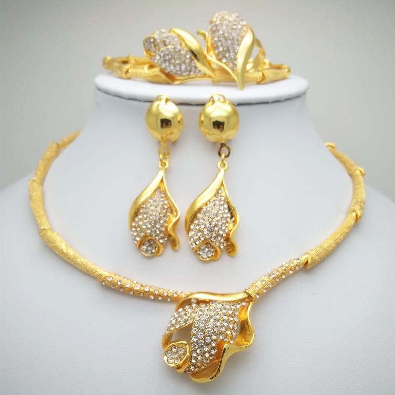 Kingdom Horse Wedding Golden Jewelry Wholesale Fashion African Beads Jewelry Sets in Nigeria Africa India Jewelry Set