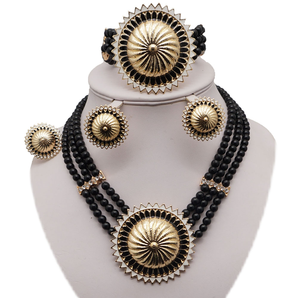 african bead jewelry sets fine bridal jewelry sets wedding jewelry sets african gold jewelry women beads necklace earrings