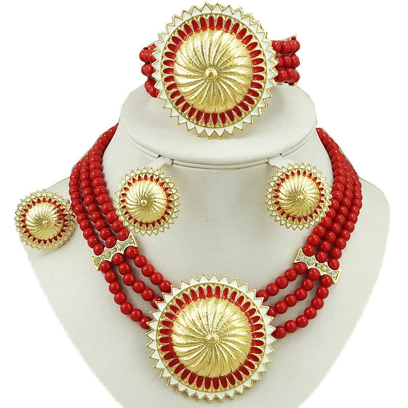 african bead jewelry sets fine bridal jewelry sets wedding jewelry sets african gold jewelry women beads necklace earrings