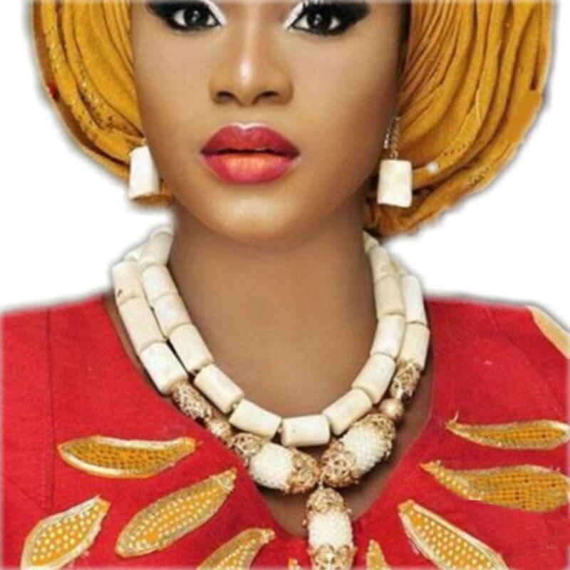 Dudo Water Drop African Beads Real Coral Jewelry Necklace Set With Bracelet and Earrings Luxury Nigerian Wedding Jewellery Set