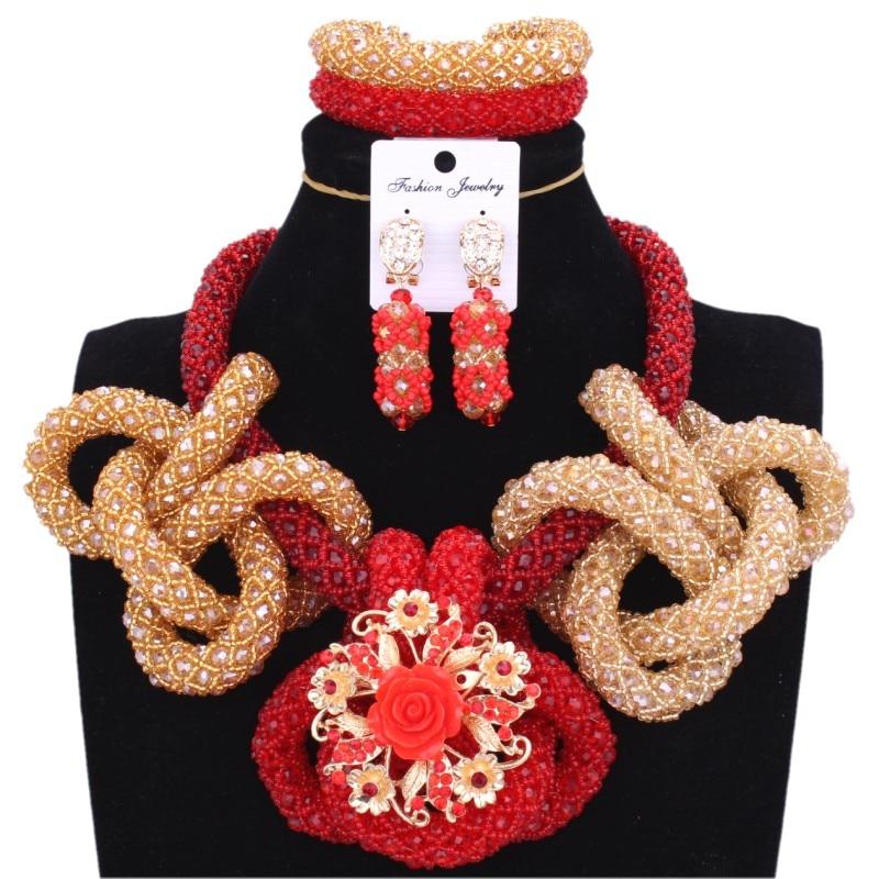 Dudo Jewelry Nature Orange African Bridal Coral beads Jewelry Set For Nigerian Women 5 Layers Jewellery Set Free Shipping 2018