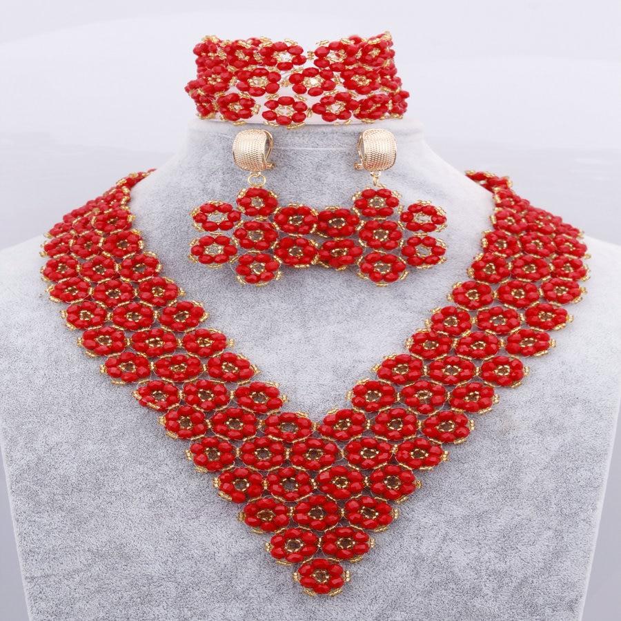 Dudo Jewelry Nature Orange African Bridal Coral beads Jewelry Set For Nigerian Women 5 Layers Jewellery Set Free Shipping 2018