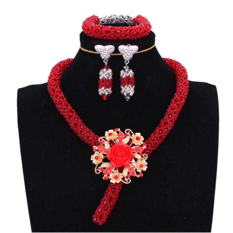 Dudo Jewelry Nature Orange African Bridal Coral beads Jewelry Set For Nigerian Women 5 Layers Jewellery Set Free Shipping 2018