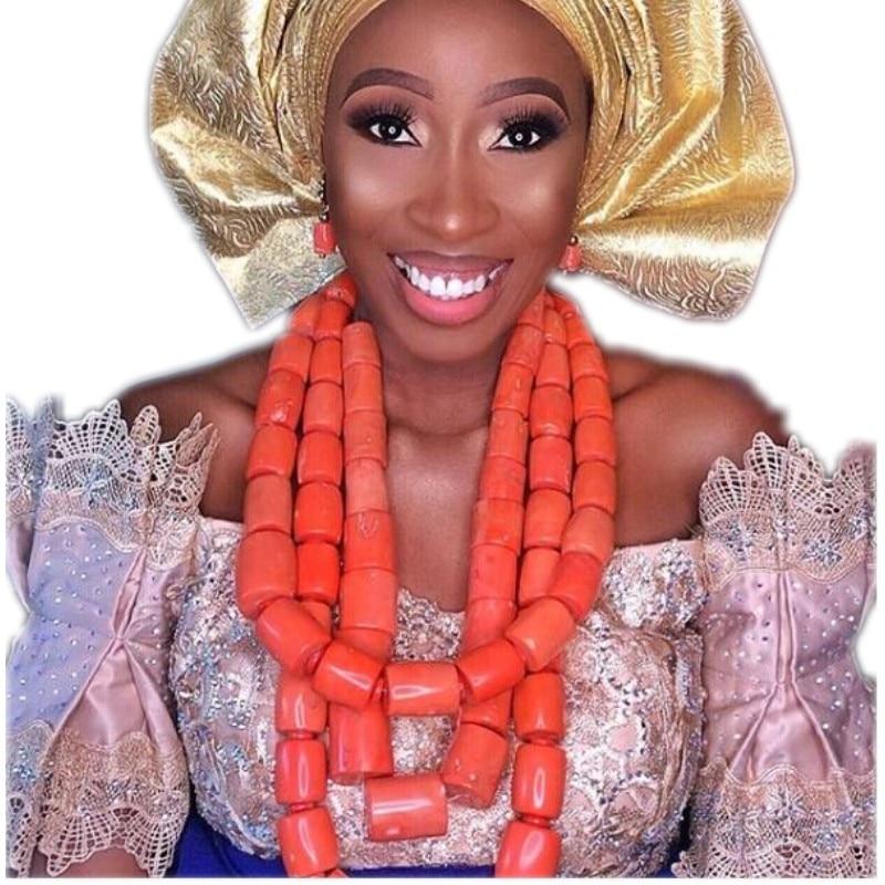 Dudo Store Nigerian Coral Beads For Sale African Bridal Jewelry Set 2019 New Design Wedding Jewellery Set With Beaded Flowers