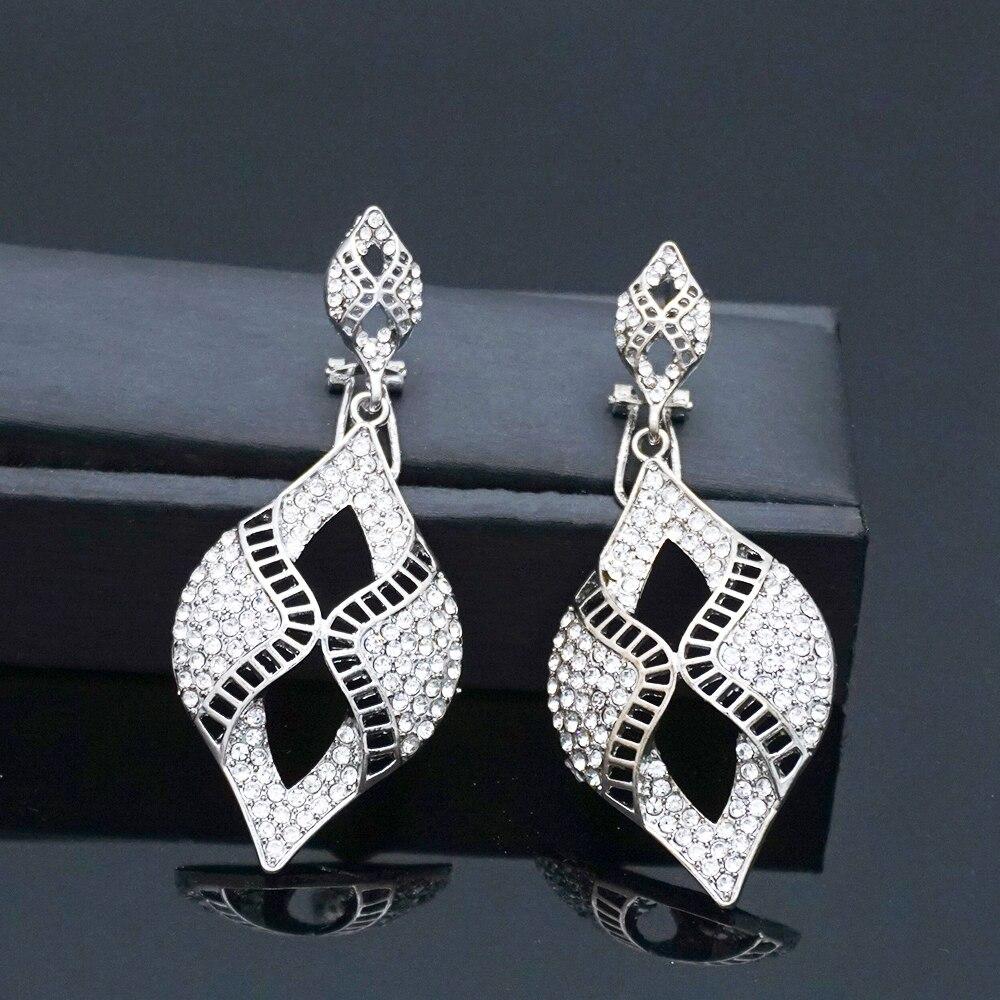 Shiny Crystal Dangle Earrings for Women Statement Colorful Big Drop Earrings Fashion Charm Ethnic Oorbellen rhinestones