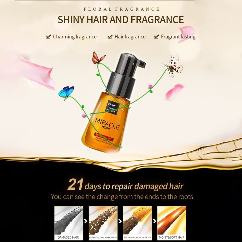 Morocco Argan Oil Hair Care Essence Nourishing Repair Damaged Improve Split Hair Rough Remove Greasy Treatment Hair Care