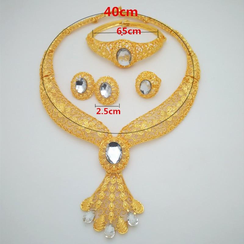 Kingdom Ma Dubai Gold color Jewelry Set Costume Design Brand Nigerian Wedding Jewelry Set Fashion African Beads Jewelry Sets