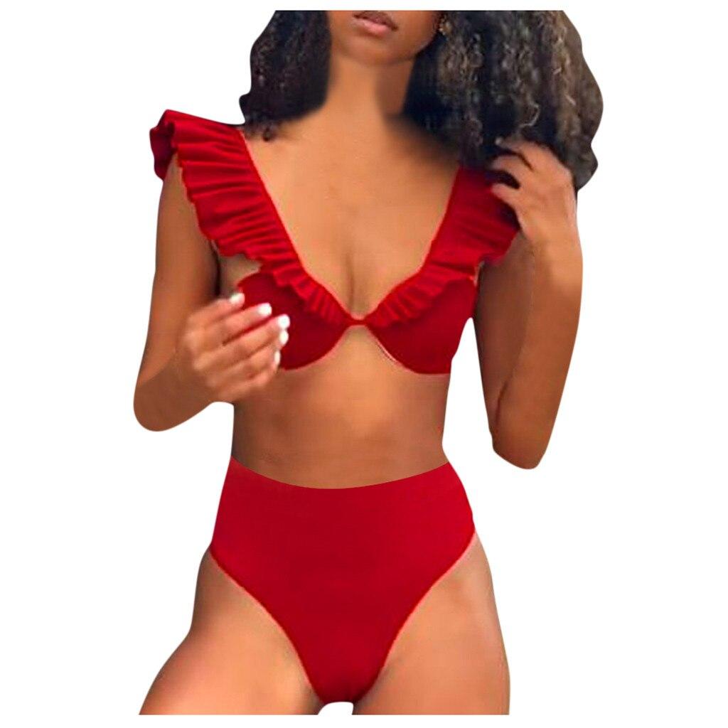 Summer Bikinis 2020 Women African Print Bikini Set Swimwear Push-Up Padded Bra Swimsuit Beachwear Biquini Maillot de bain femme