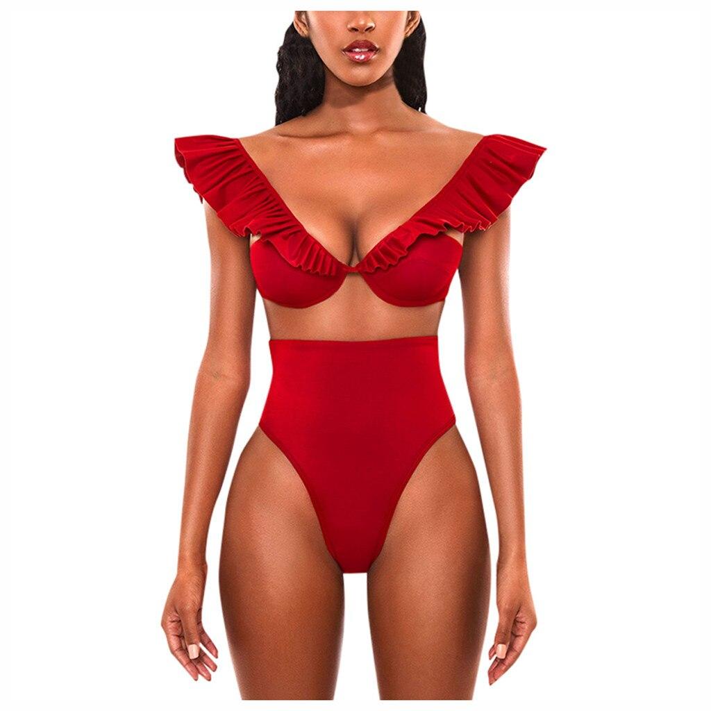 Summer Bikinis 2020 Women African Print Bikini Set Swimwear Push-Up Padded Bra Swimsuit Beachwear Biquini Maillot de bain femme