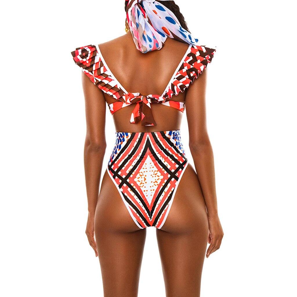 Summer Bikinis 2020 Women African Print Bikini Set Swimwear Push-Up Padded Bra Swimsuit Beachwear Biquini Maillot de bain femme