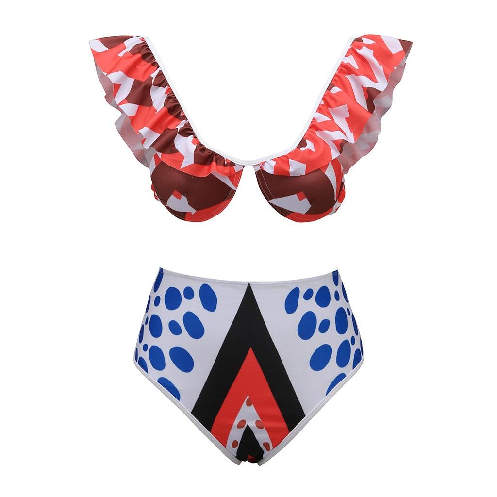 Summer Bikinis 2020 Women African Print Bikini Set Swimwear Push-Up Padded Bra Swimsuit Beachwear Biquini Maillot de bain femme