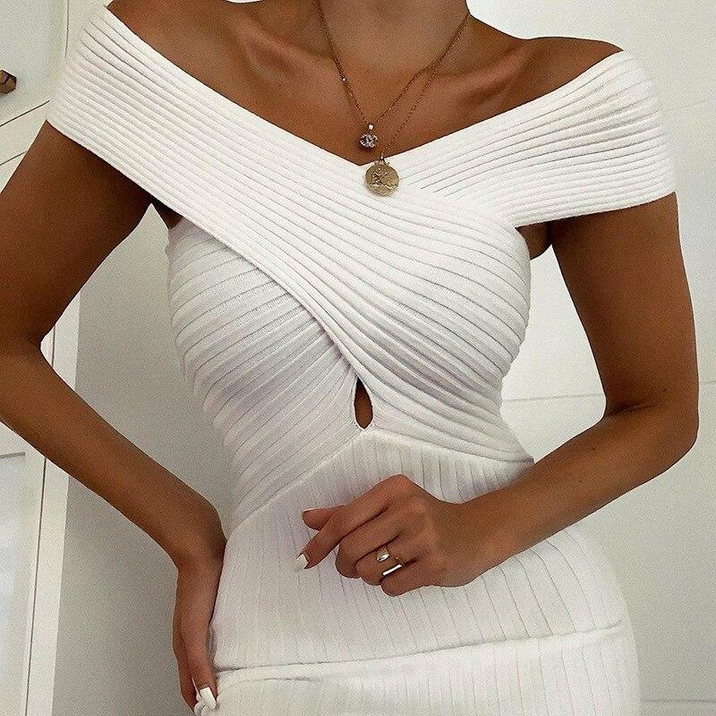 Club Party Dress Women Sexy Bodycon Summer Sundress 2020 New Style Vestidos Mujer De Festas Black And White African Clothing