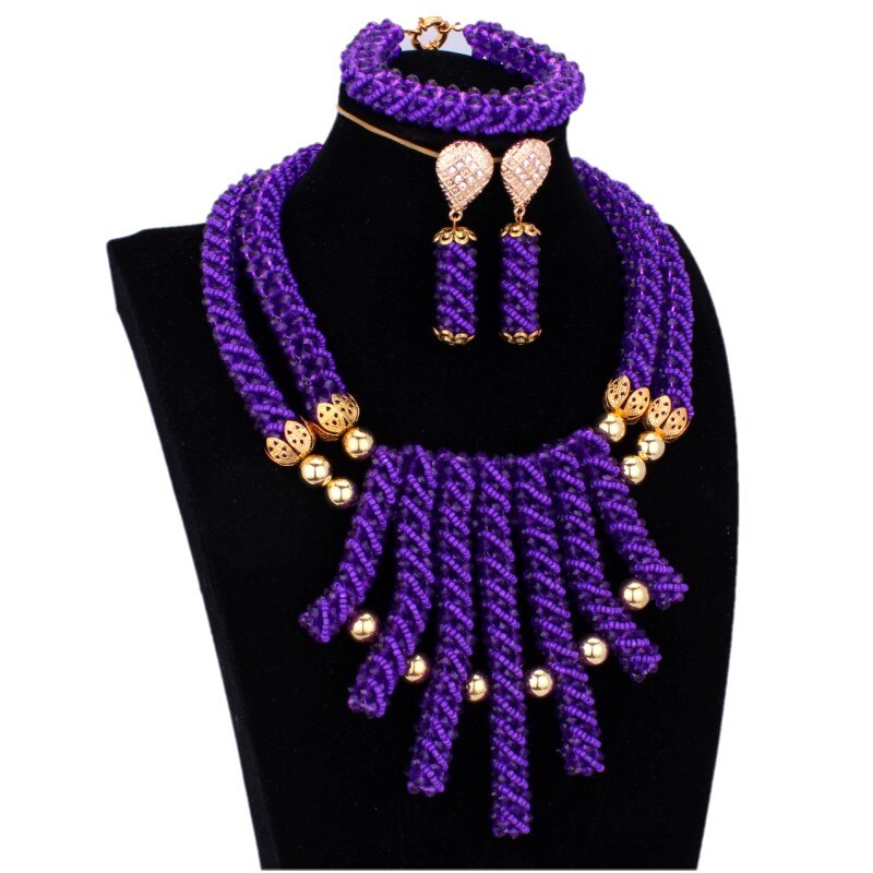 4ujewelry African Edo Traditional Bridal Jewelry Sets 100% Nature White Coral Necklace Set With Gold Blining Flower Bellow 2019