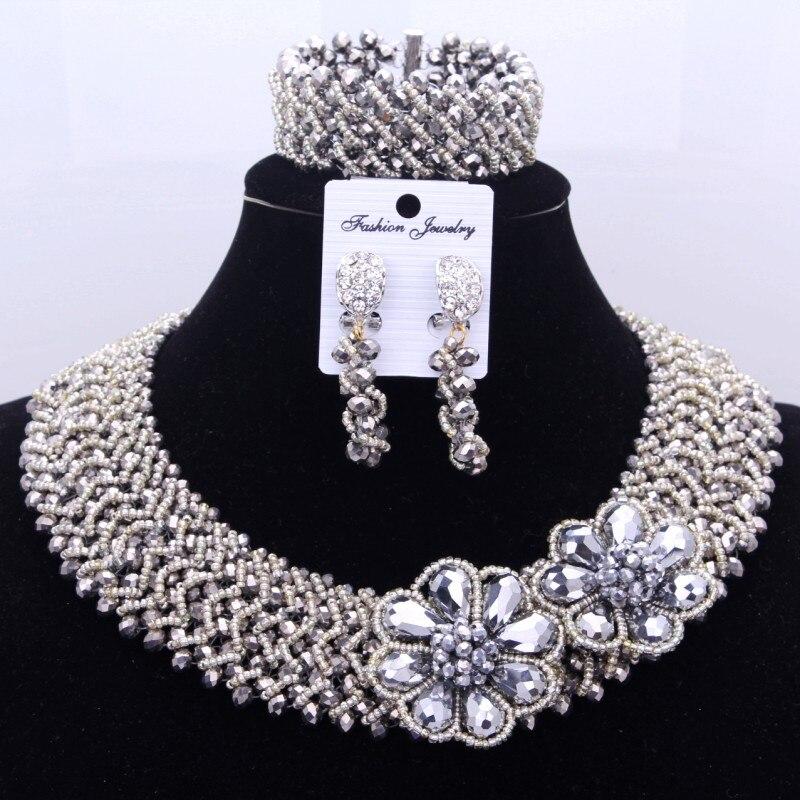 4ujewelry African Edo Traditional Bridal Jewelry Sets 100% Nature White Coral Necklace Set With Gold Blining Flower Bellow 2019