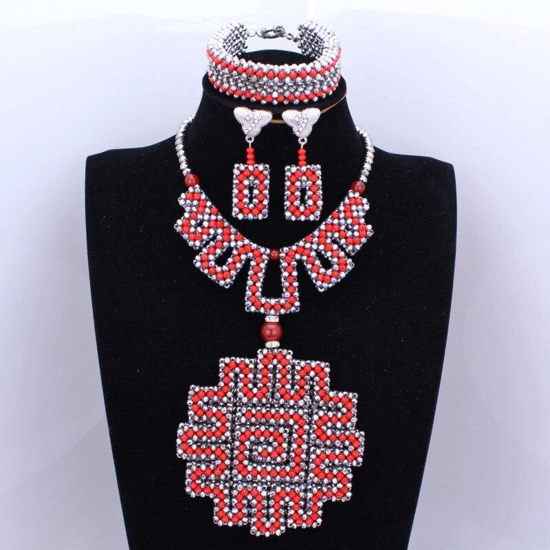 4ujewelry African Edo Traditional Bridal Jewelry Sets 100% Nature White Coral Necklace Set With Gold Blining Flower Bellow 2019