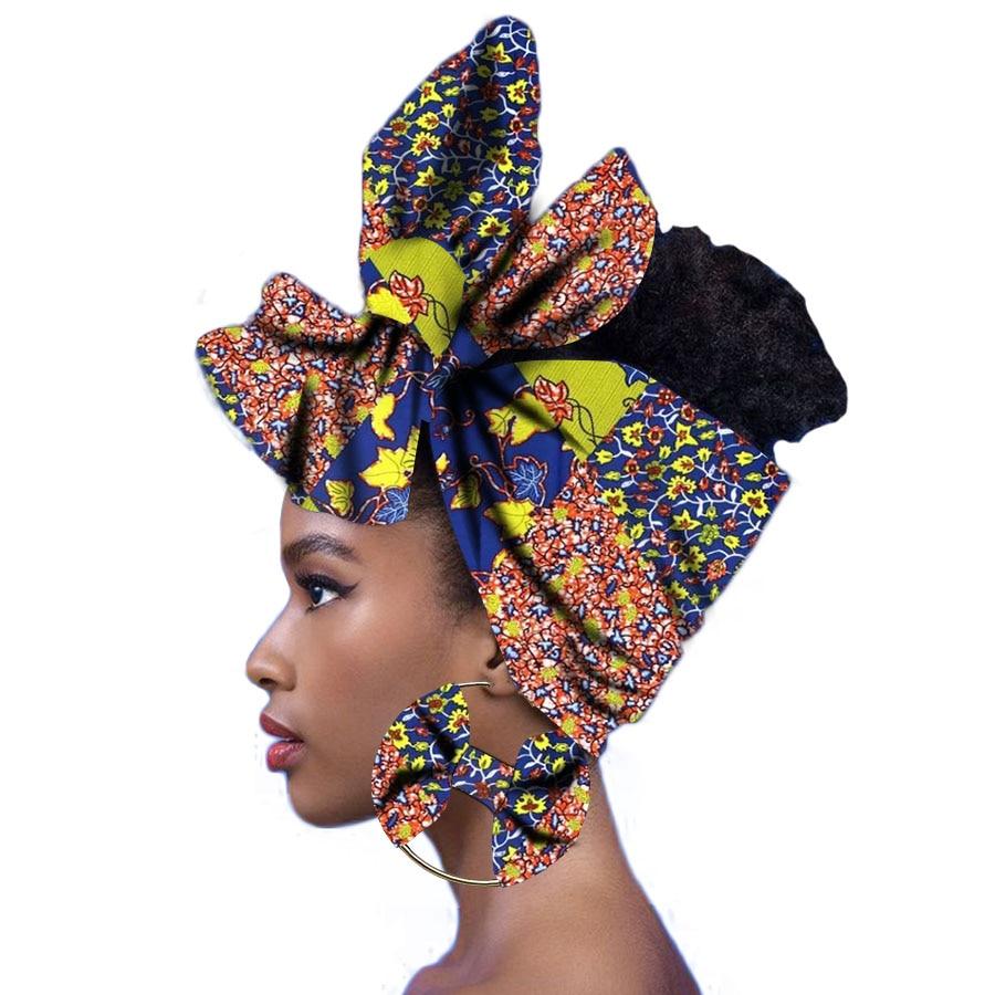 African turbans African headwraps for woman African headscarf Nigerian headtie with matching earring