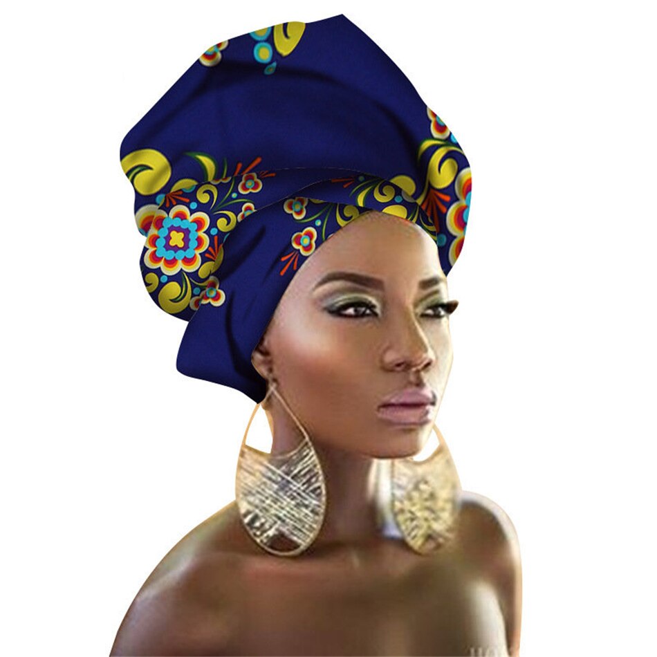 31Color African Headtie for Women Geometric Bazin 100%Scarf 2020 New Africa Traditional Fashion Dress Adult 90*110CM