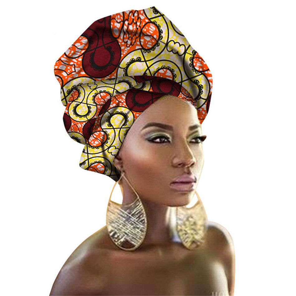 31Color African Headtie for Women Geometric Bazin 100%Scarf 2020 New Africa Traditional Fashion Dress Adult 90*110CM