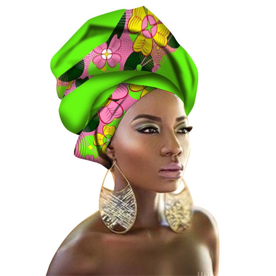 31Color African Headtie for Women Geometric Bazin 100%Scarf 2020 New Africa Traditional Fashion Dress Adult 90*110CM