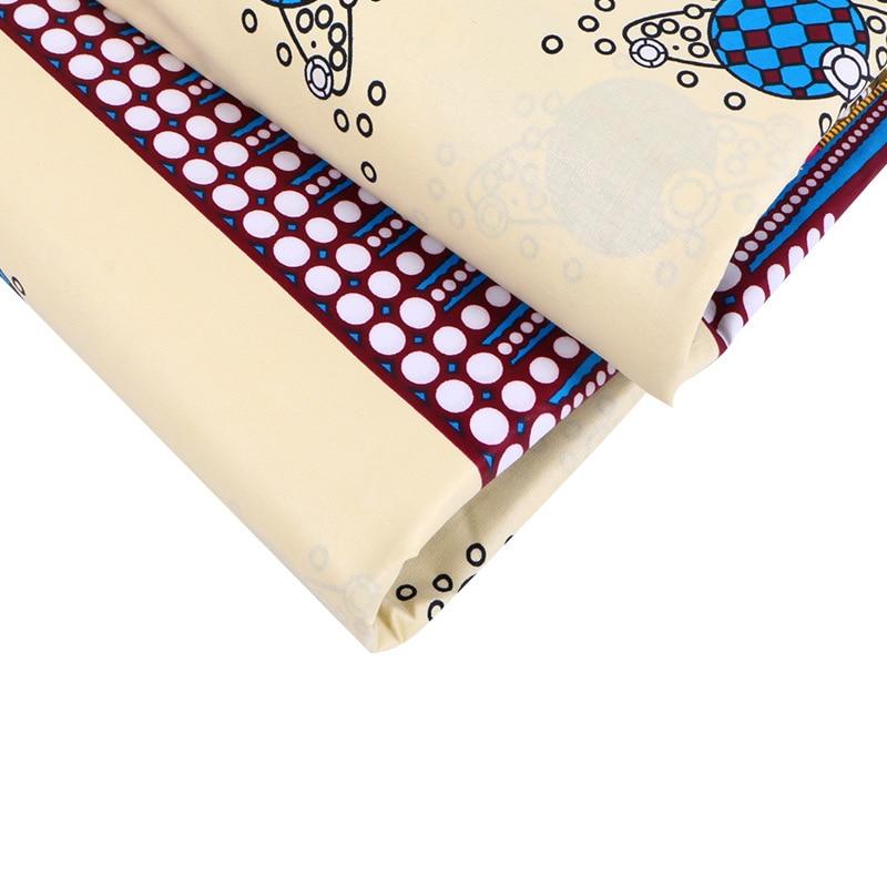 2020 Best quality Africa Ankara printing wax real dutch wax new Bazin fabric pure cotton sewing material for dress 6yards tissu