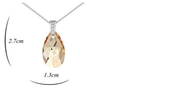 Austrian Crystal Necklace Earrings Water Drop Crystal From SWAROVSKI Women 2017 Jewelry Sets Fashion Bijouterie