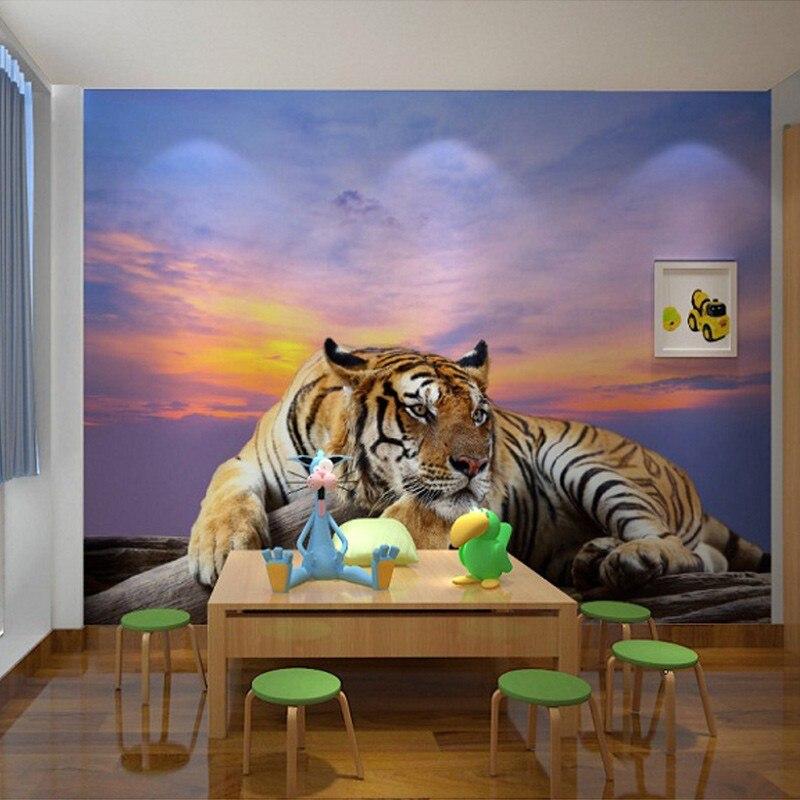 beibehang Custom Photo Wallpaper Tiger Animal Wallpapers 3D Large Mural Bedroom Living Room Sofa TV Backdrop 3D Wall Murals