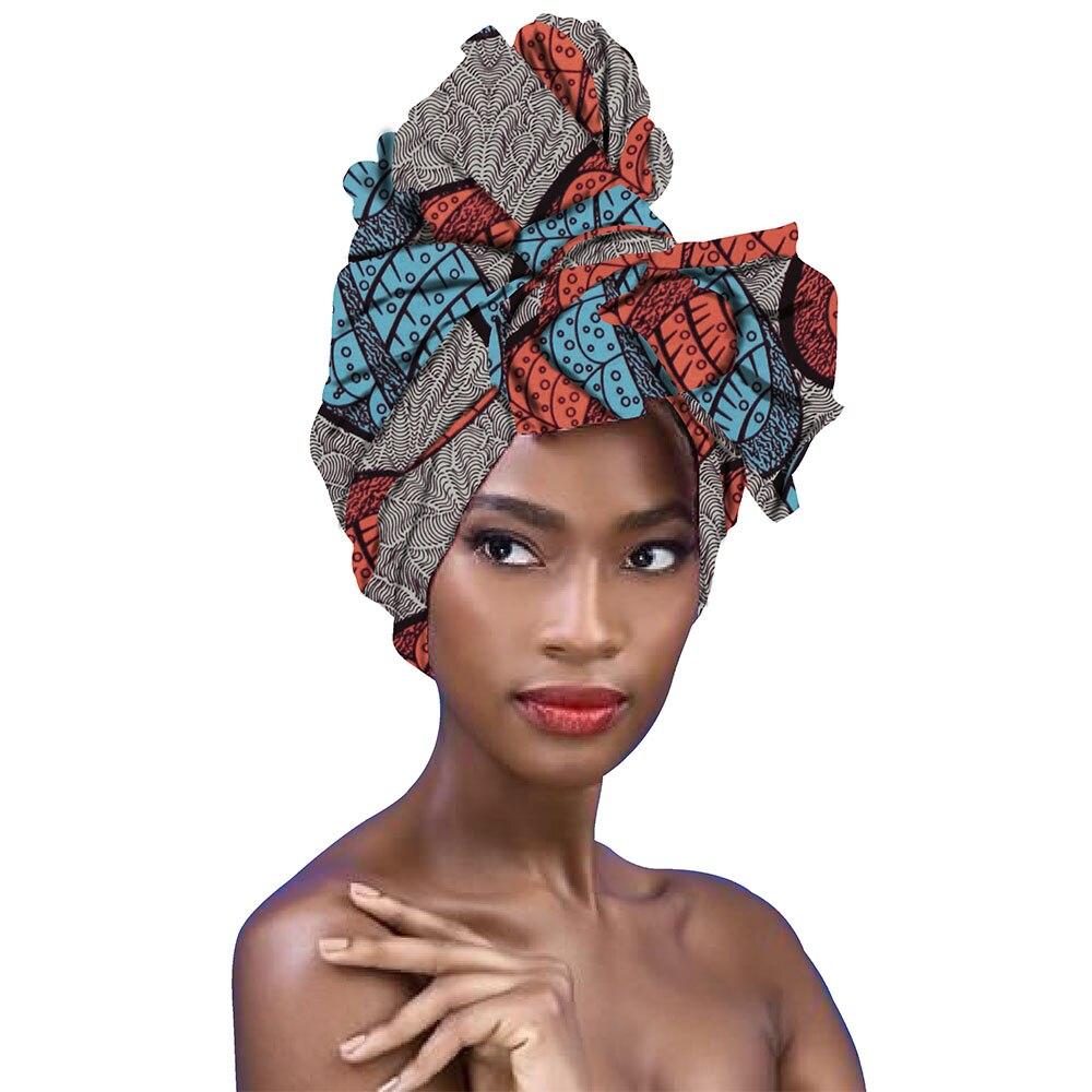 african head Scarf print cotton wax high quality african scarf for women african clothing Bazin Rich Headwear Hanband A18h003