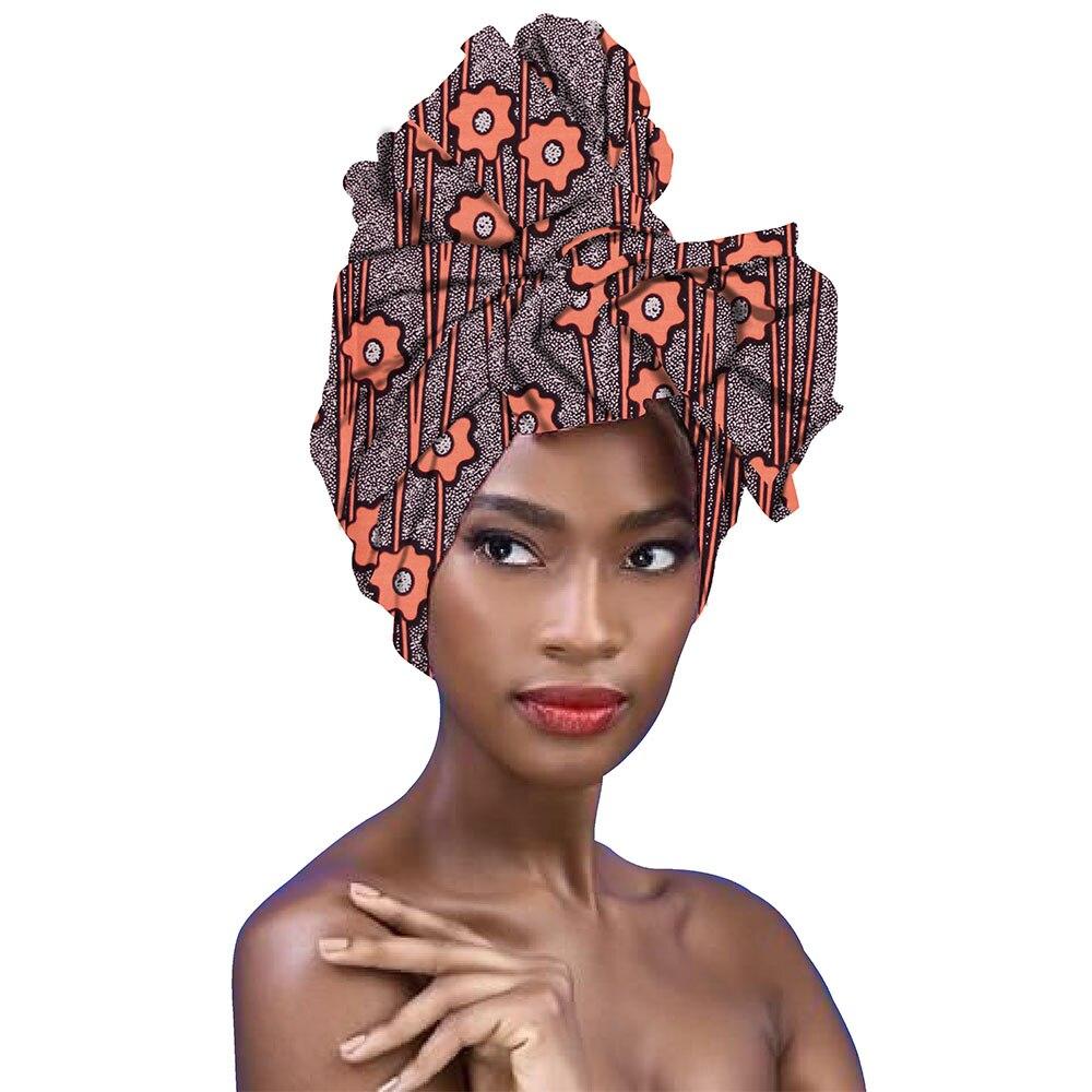 african head Scarf print cotton wax high quality african scarf for women african clothing Bazin Rich Headwear Hanband A18h003