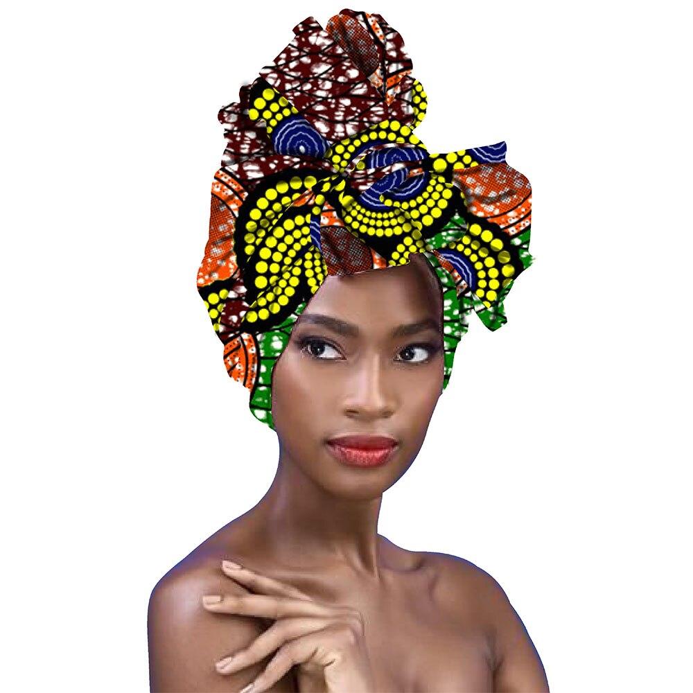 african head Scarf print cotton wax high quality african scarf for women african clothing Bazin Rich Headwear Hanband A18h003