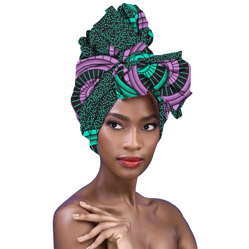 african head Scarf print cotton wax high quality african scarf for women african clothing Bazin Rich Headwear Hanband A18h003