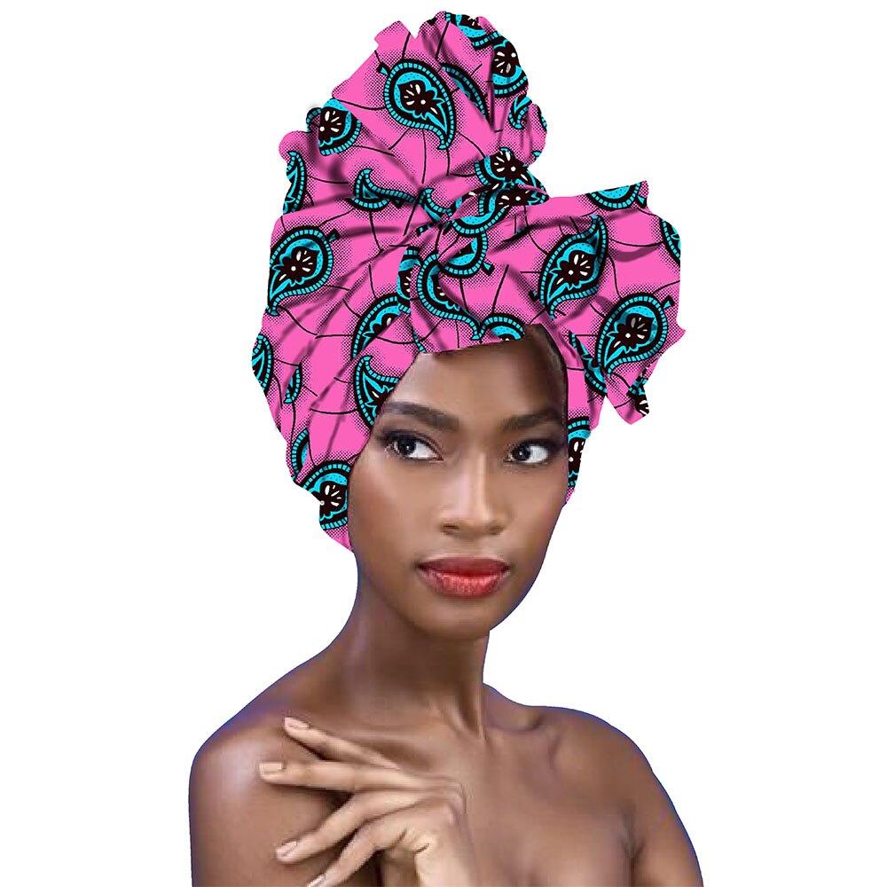 african head Scarf print cotton wax high quality african scarf for women african clothing Bazin Rich Headwear Hanband A18h003