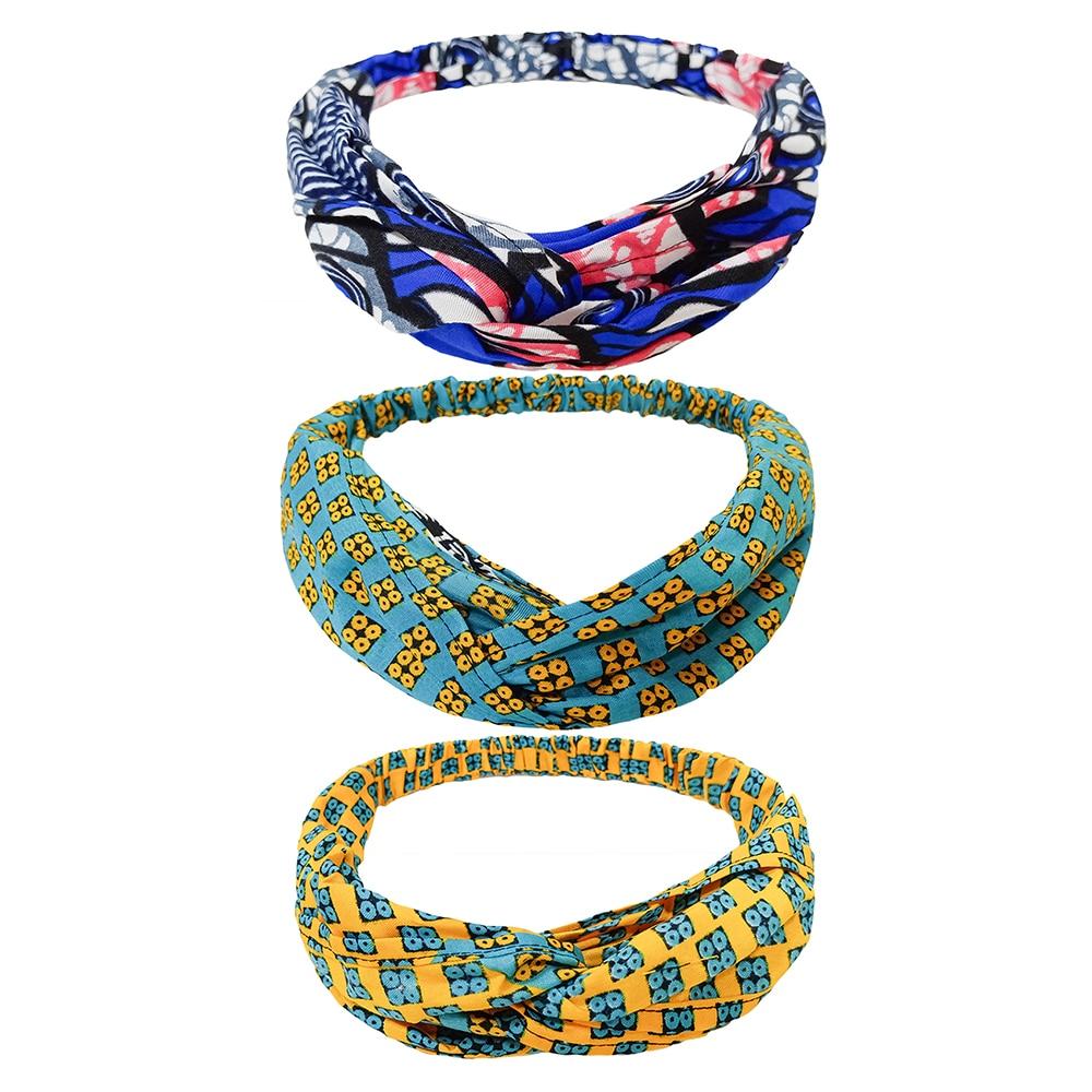 african Hair accessories headband Turban African ankara tern Knot headband Fashion Bandana Hair Accessories Ladies Bandanas