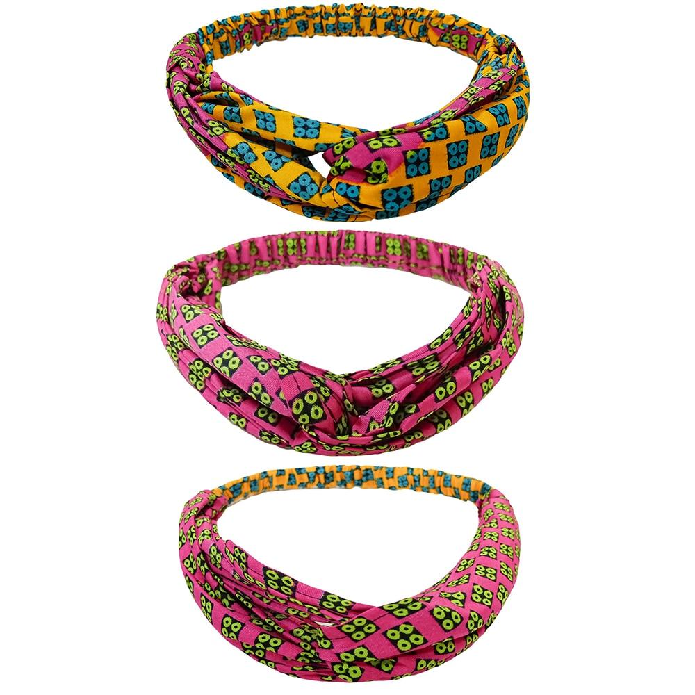 african Hair accessories headband Turban African ankara tern Knot headband Fashion Bandana Hair Accessories Ladies Bandanas