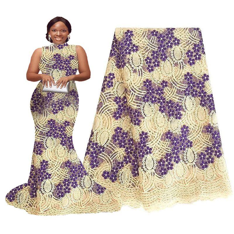 African wedding lace fabrics sale