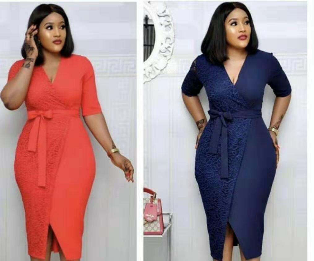 HGTE 2019 new arrival elegent fashion style african women plus size dress Free shipping