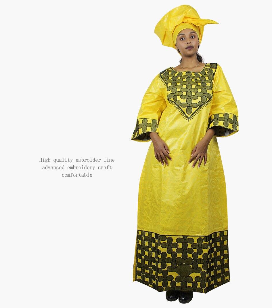 100% cotton free shipping african clothing new fashion dashiki african bazin riche embroidery design long dressLA101