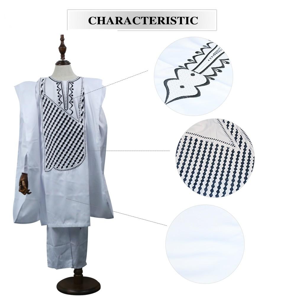 no cap african clothes men dashiki father son boy kids suits tops shirt pant 3 pieces set embroidery white african mens clothing