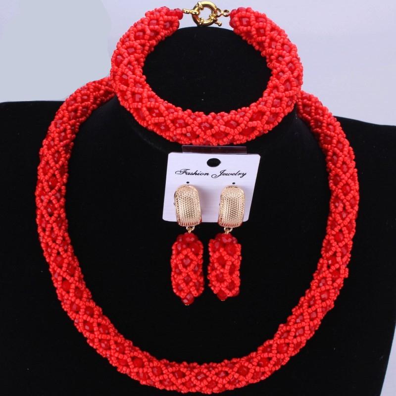 Dudo Jewelry Nature Orange African Bridal Coral beads Jewelry Set For Nigerian Women 5 Layers Jewellery Set Free Shipping 2018